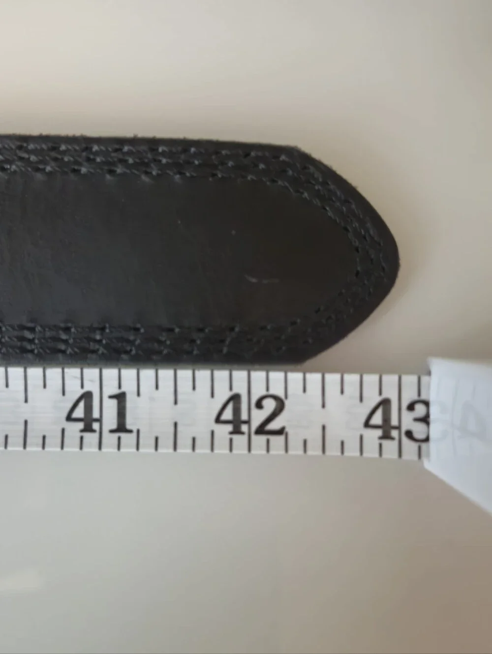 Mens Black Full Grain Leather Belt Size 36 USA Buckle Western Work Casual